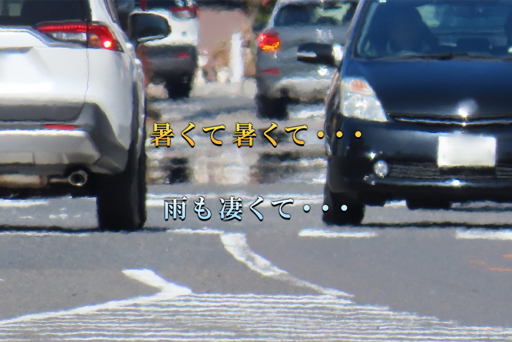 暑くて暑くて・・・ 雨も凄くて・・・